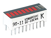 Bargraph display, photograph  Rapid Electronics